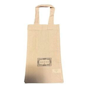 GUCCI LIMITED EDITION Ivory Black Tote Dust Bag With Handles